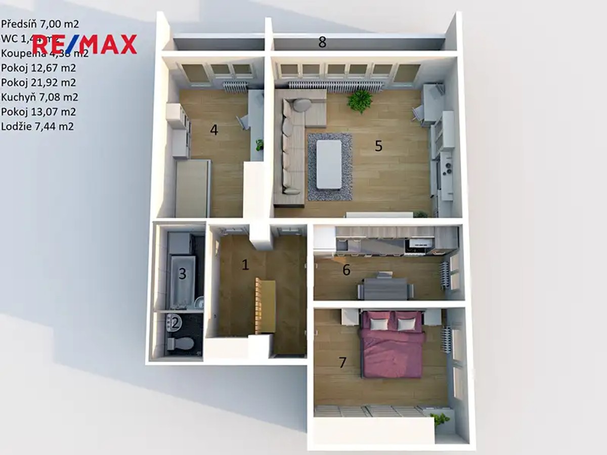 Prodej bytu 3+1 66 m²