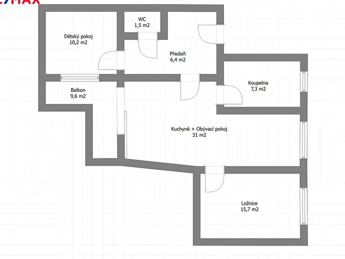 Prodaný byt 3+kk 72 m²