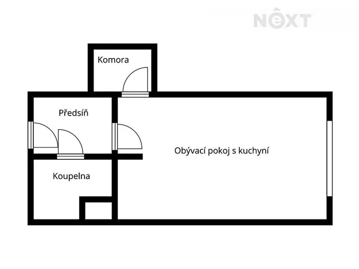 Prodaný byt 1+kk 29 m²