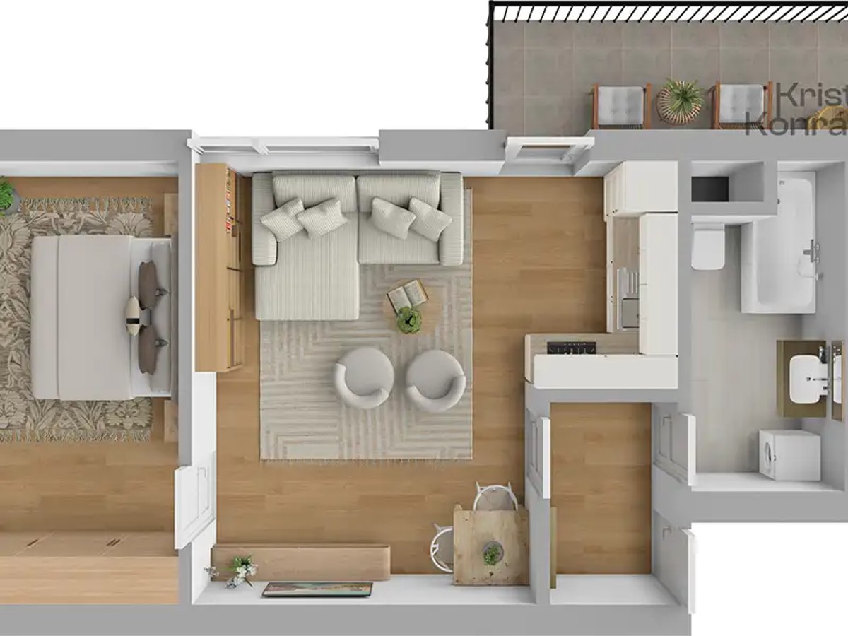 Prodej bytu 2+kk 46 m²
