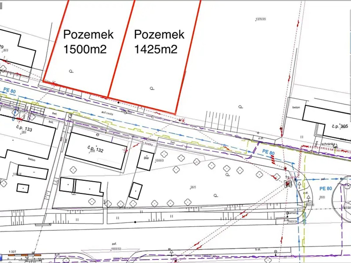 Prodej stavebního pozemku 1500 m²