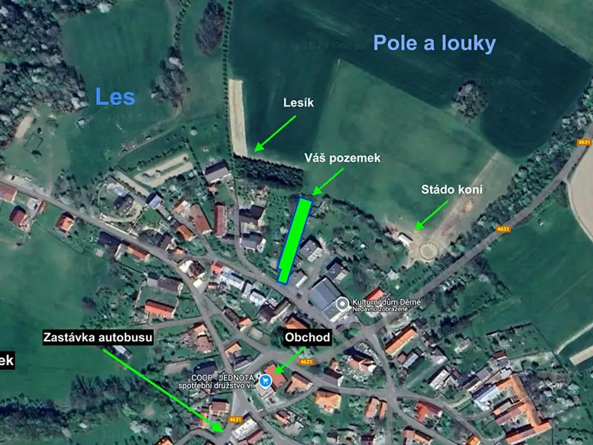 Prodej stavebního pozemku 1229 m²