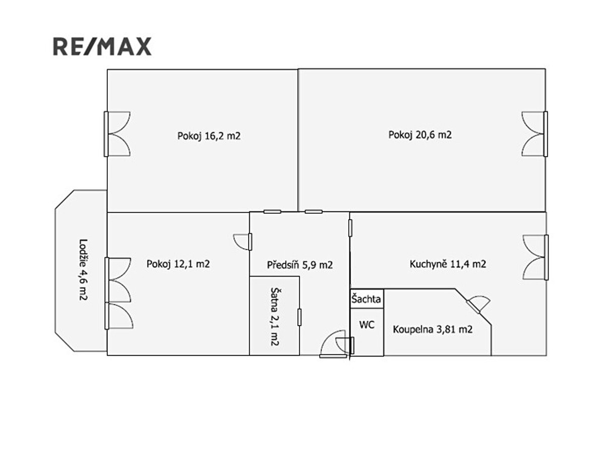 Prodej bytu 3+1 77 m²