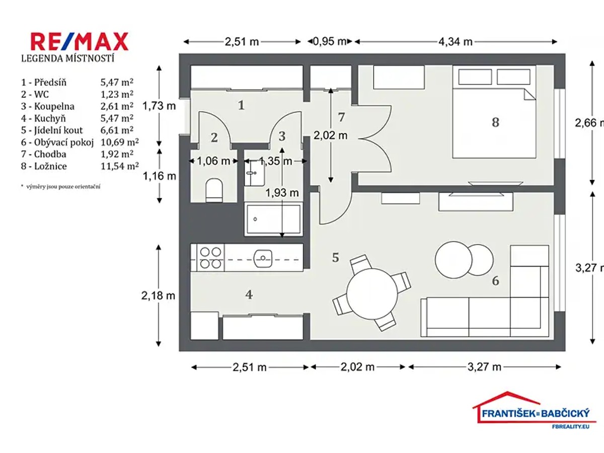 Prodej bytu 2+kk 41 m²