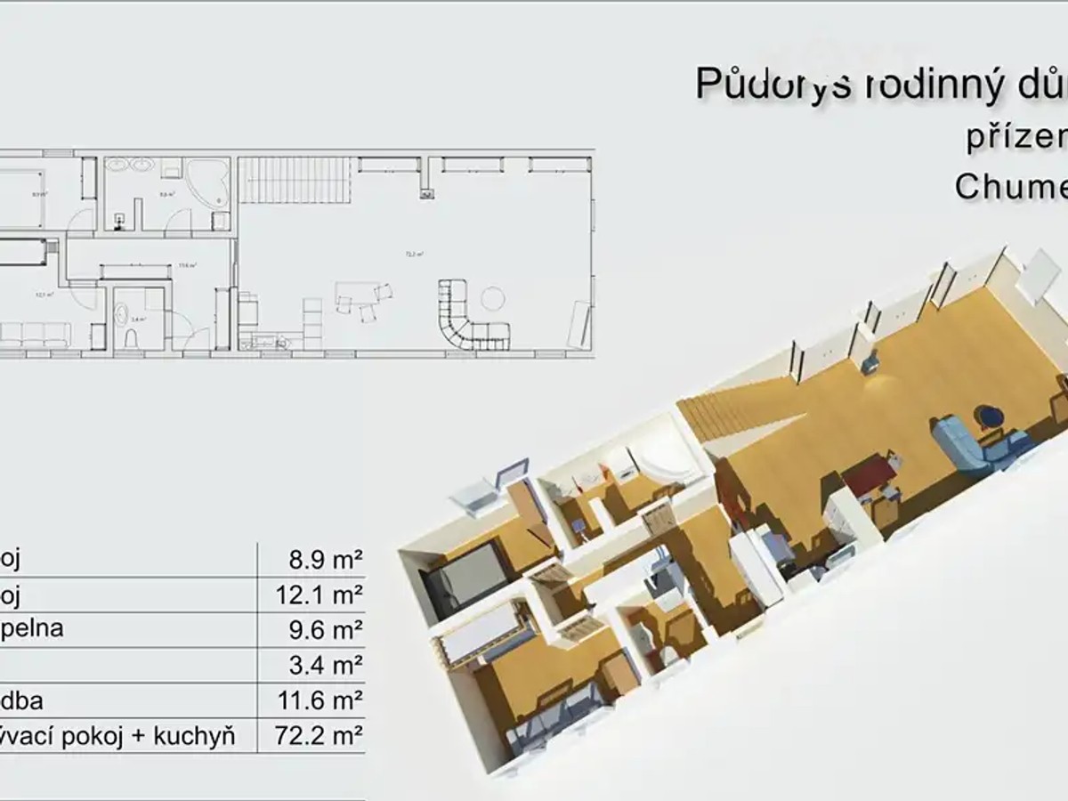 Prodej chalupy 117 m², pozemek 2299 m²