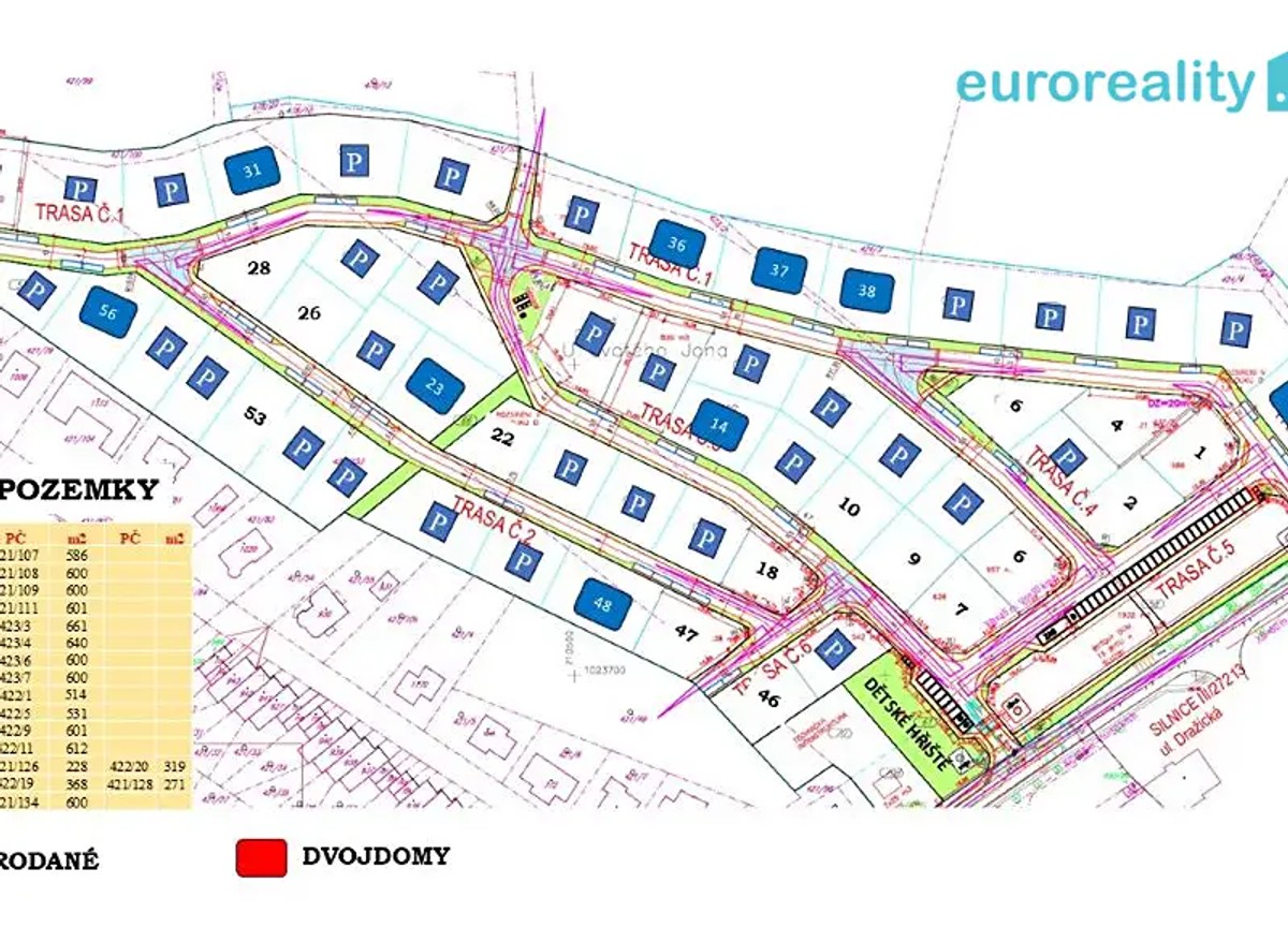 Prodej stavebního pozemku 600 m²