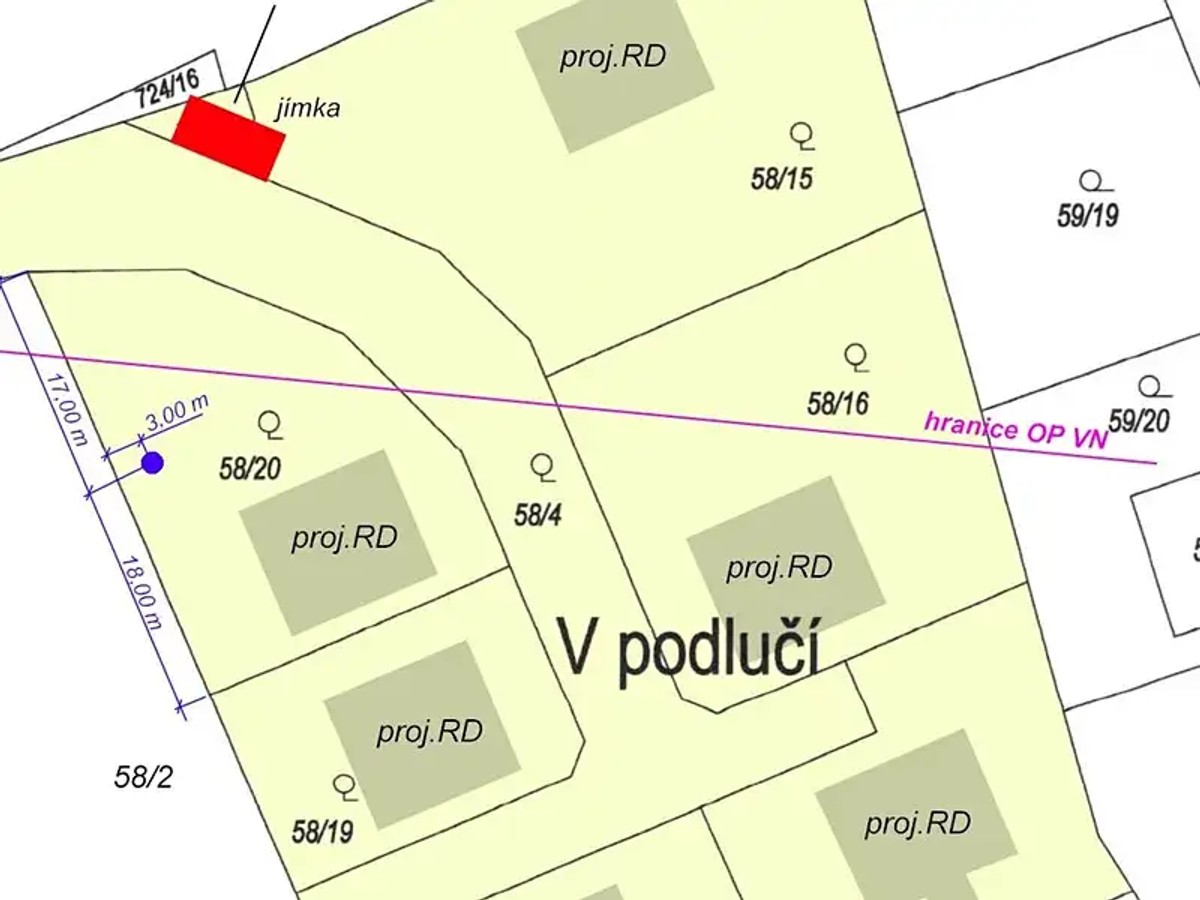 Prodej stavebního pozemku 820 m²