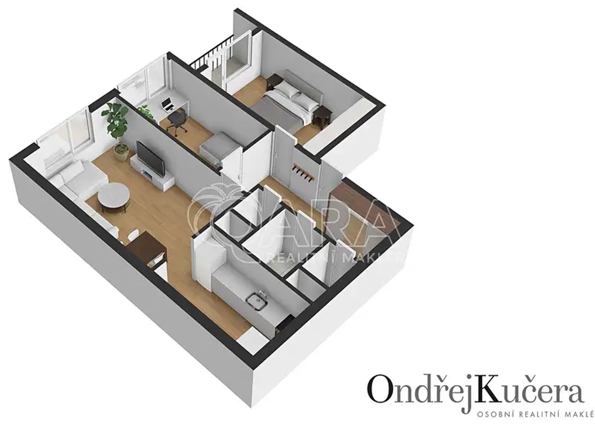 Prodaný byt 3+kk 65 m²