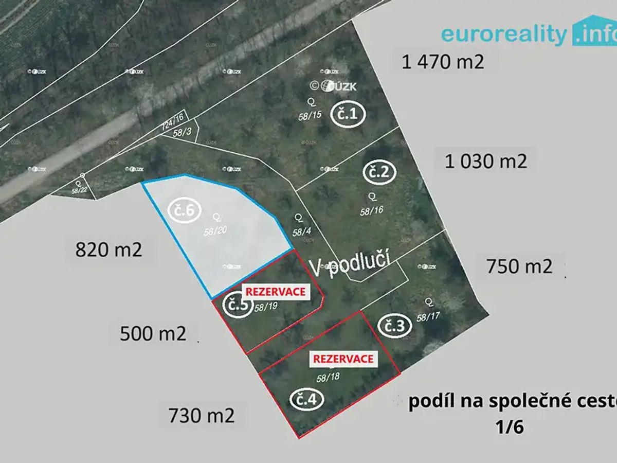 Prodej stavebního pozemku 820 m²
