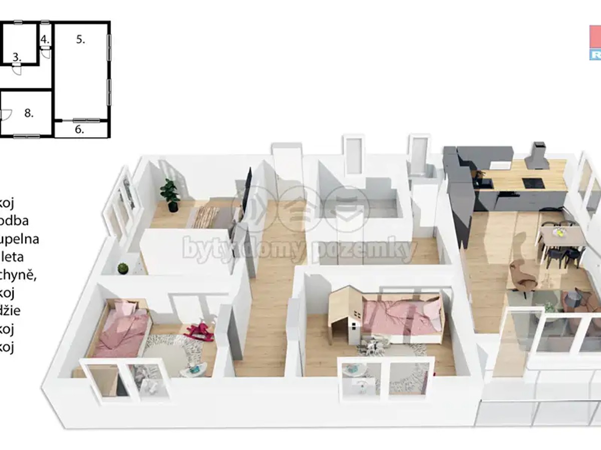 Prodej bytu 4+kk 75 m²