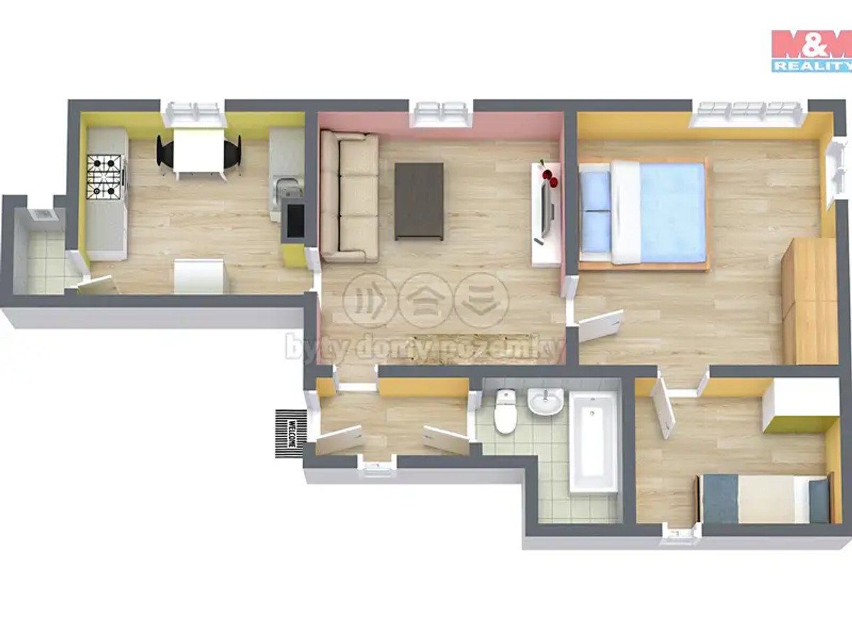 Prodej bytu 3+1 56 m²