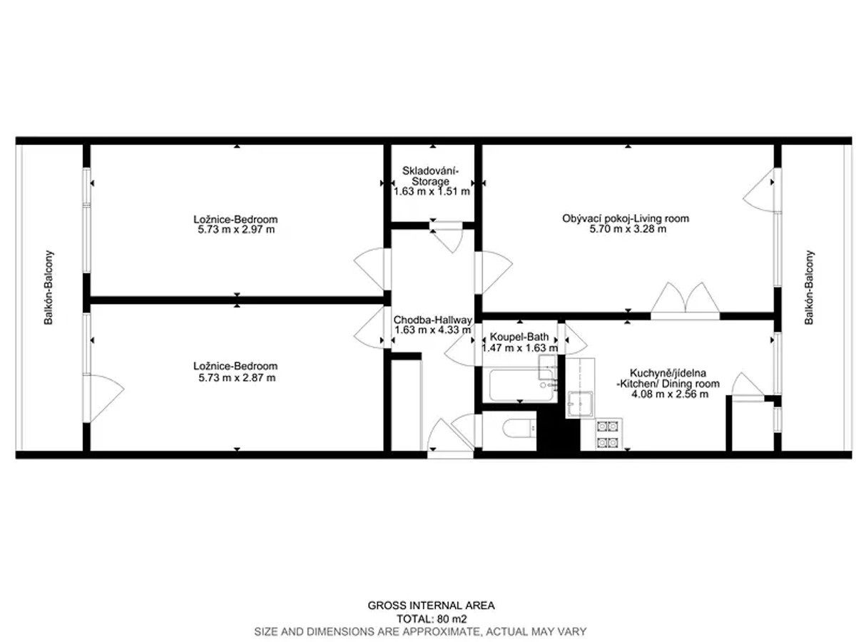 Byt 3+1 75 m²