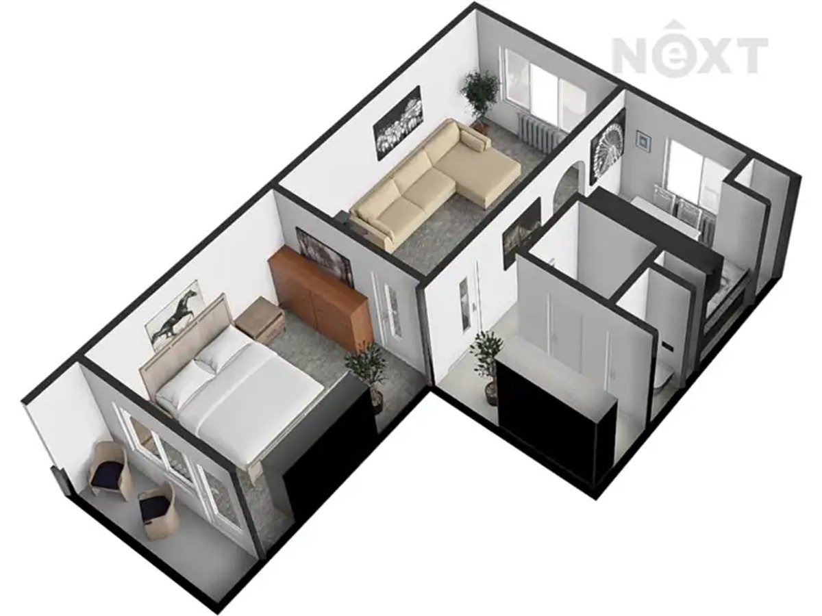 Prodej bytu 2+1 56 m²