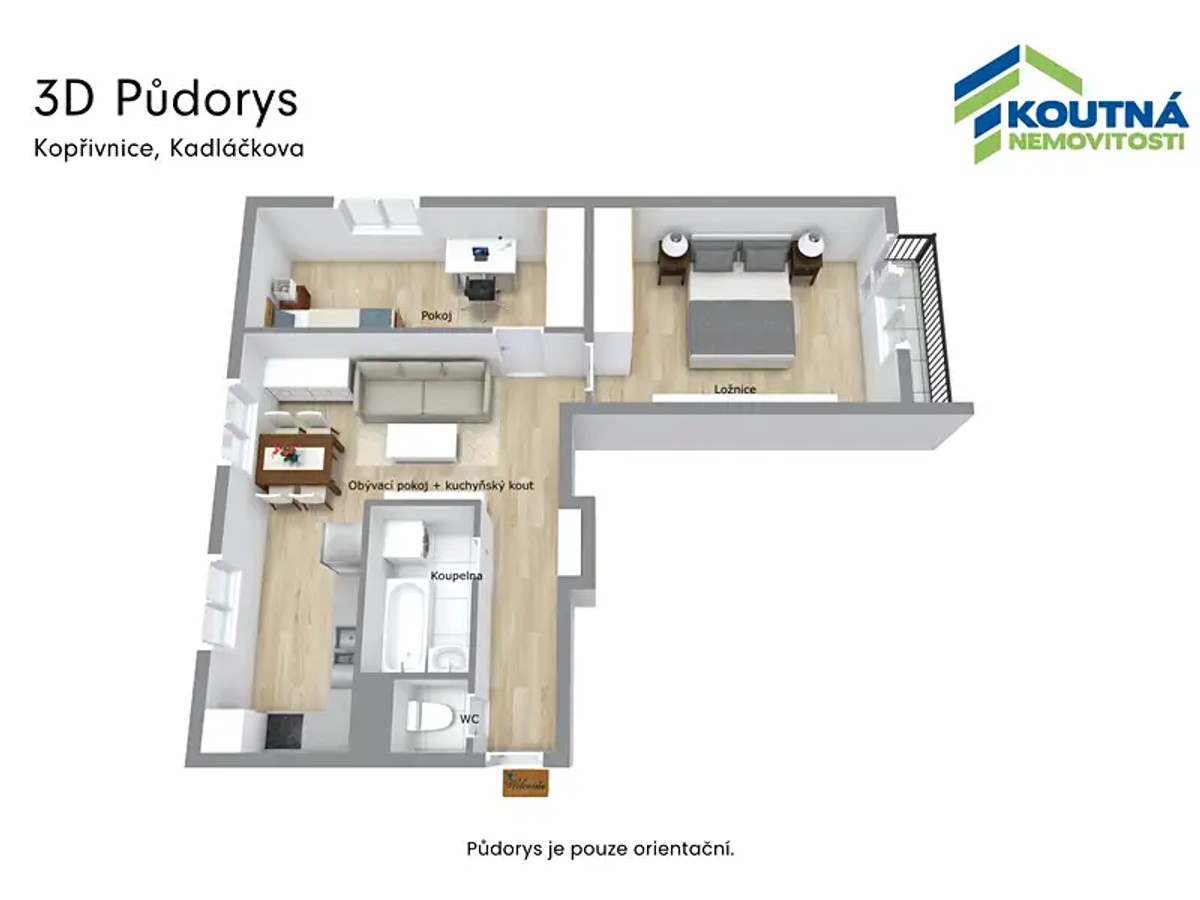Prodej bytu 3+kk 64 m²