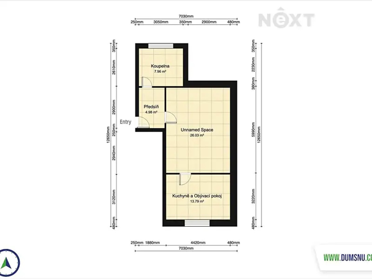 Prodej bytu 2+kk 58 m²