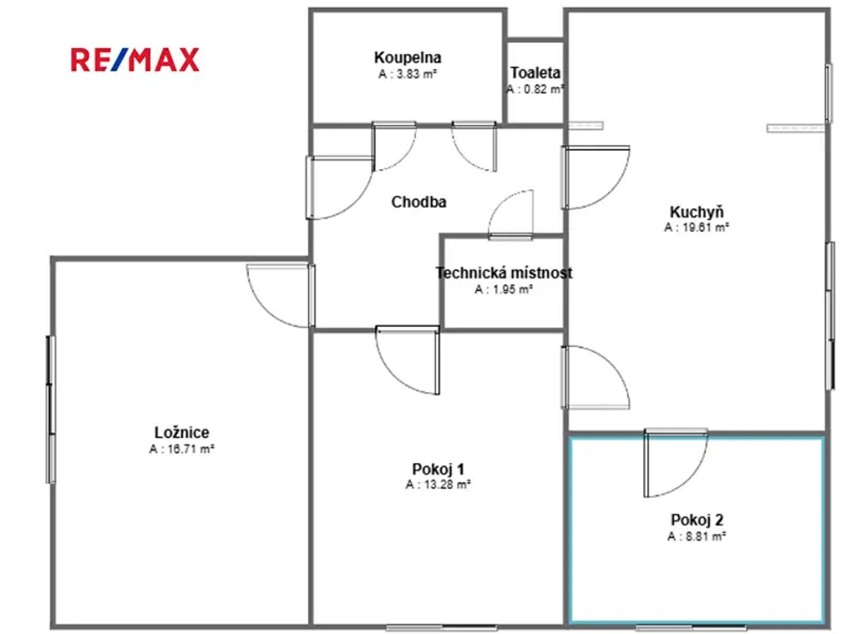 Prodej bytu 3+1 72 m²
