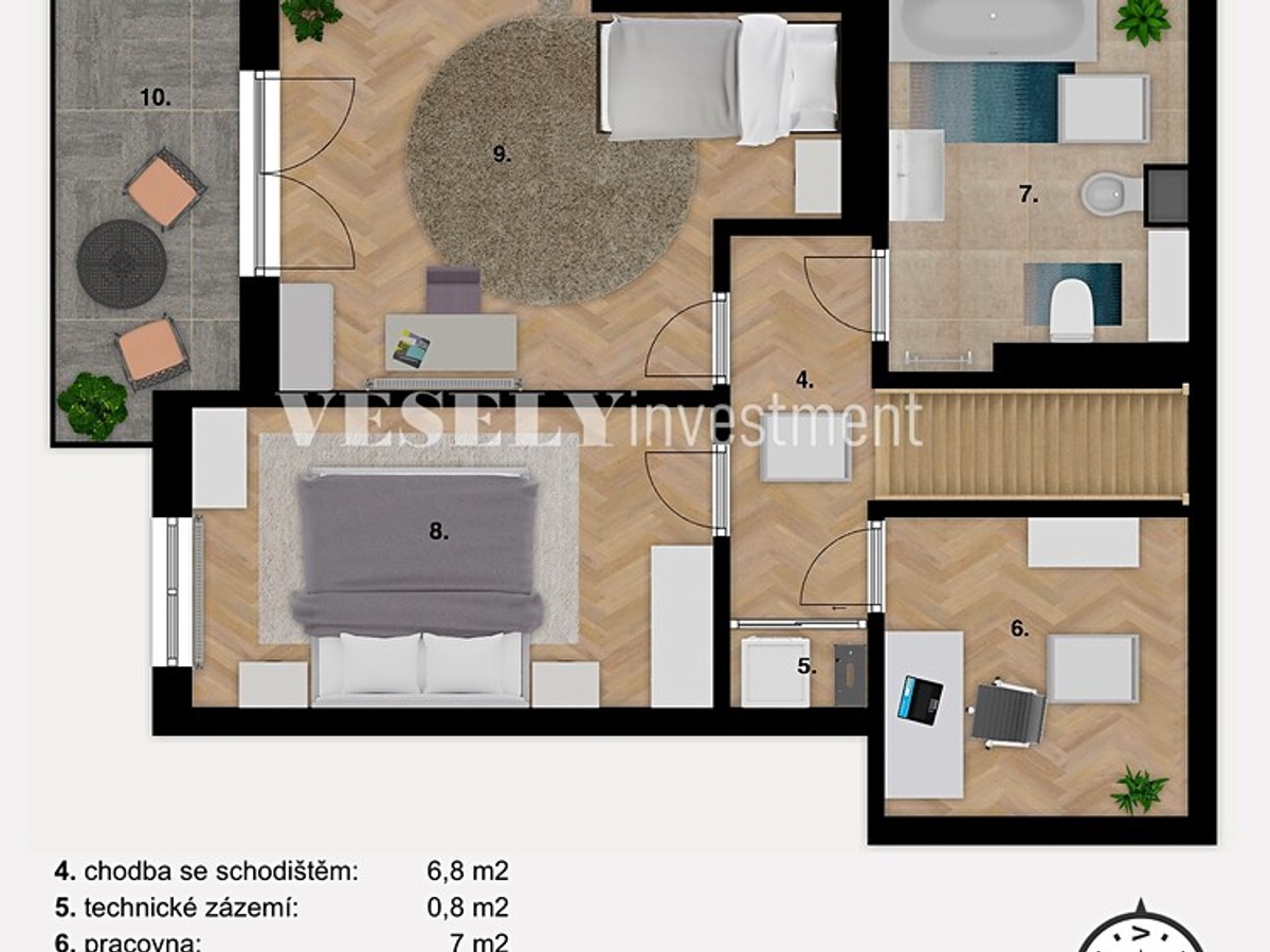 Prodej bytu 4+kk 82 m²