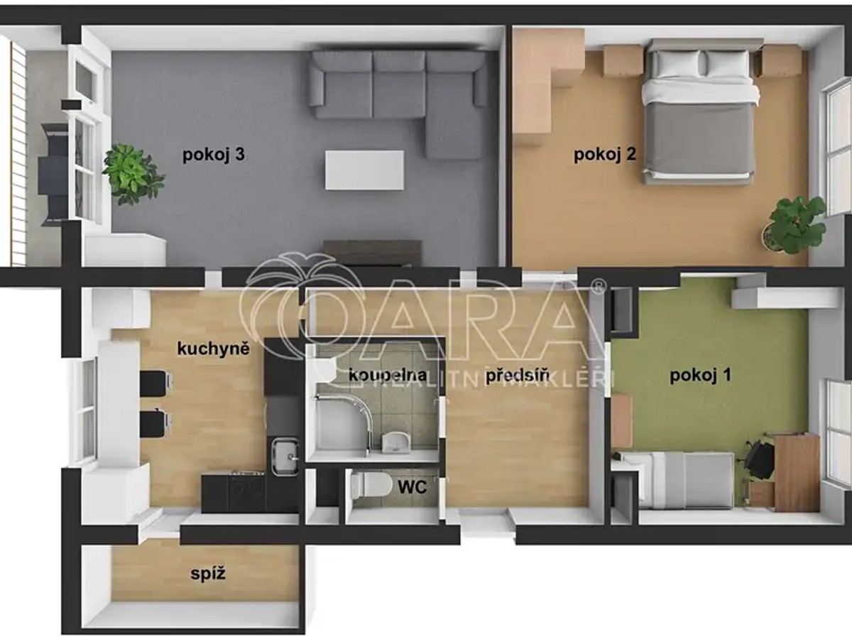 Prodej bytu 3+1 104 m²