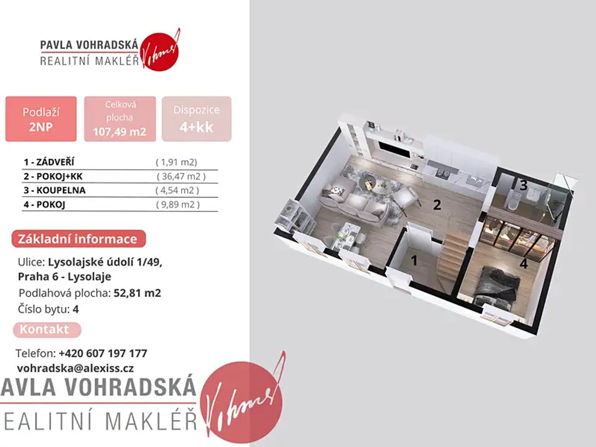 Prodej bytu 4+kk 108 m²