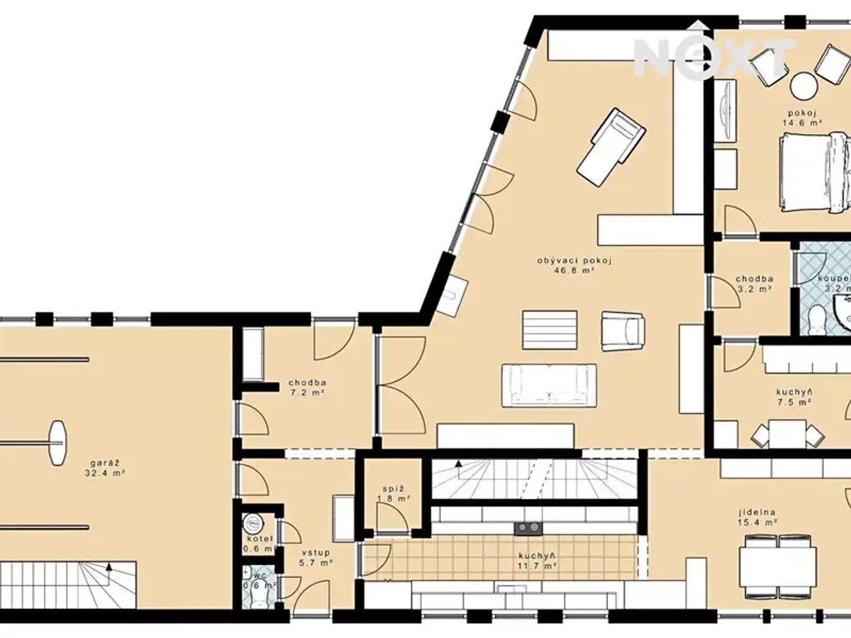 Prodej domu 270 m², pozemek 2530 m²