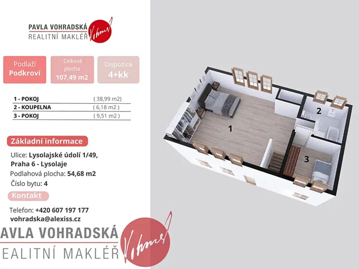 Prodej bytu 4+kk 108 m²