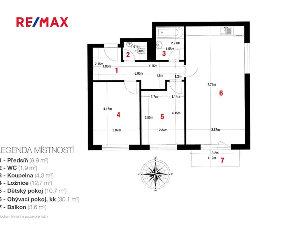 Prodej bytu 3+kk 74 m²