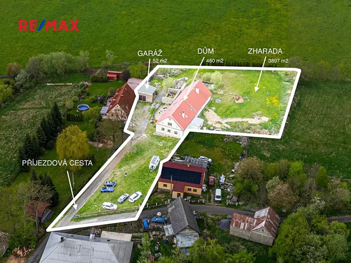 Prodej domu 460 m², pozemek 4142 m²