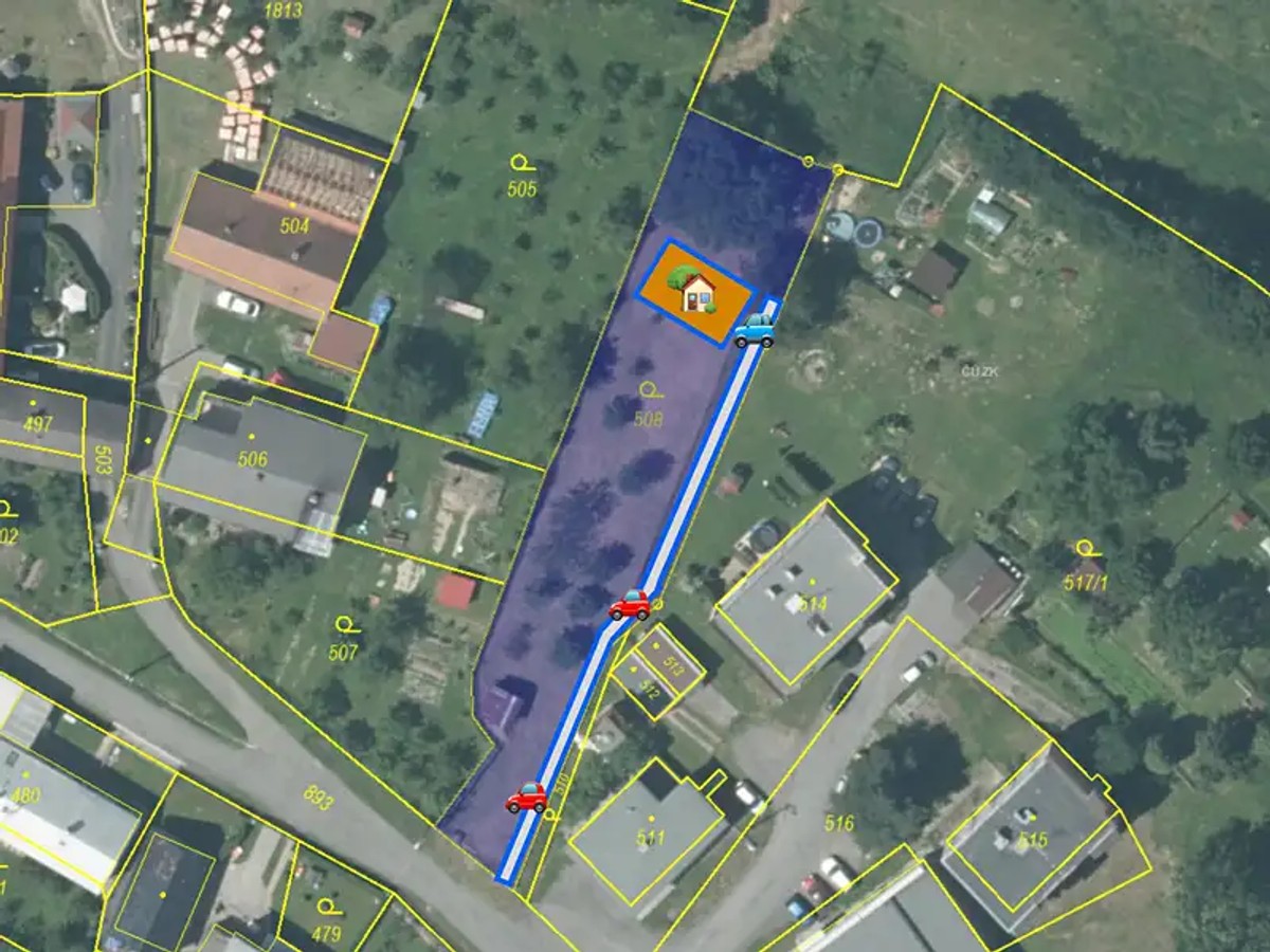 Prodej stavebního pozemku 1229 m²