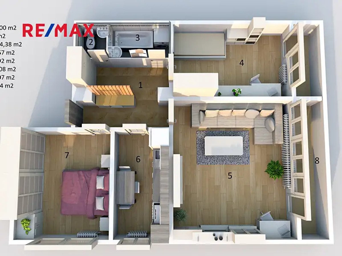 Prodej bytu 3+1 66 m²