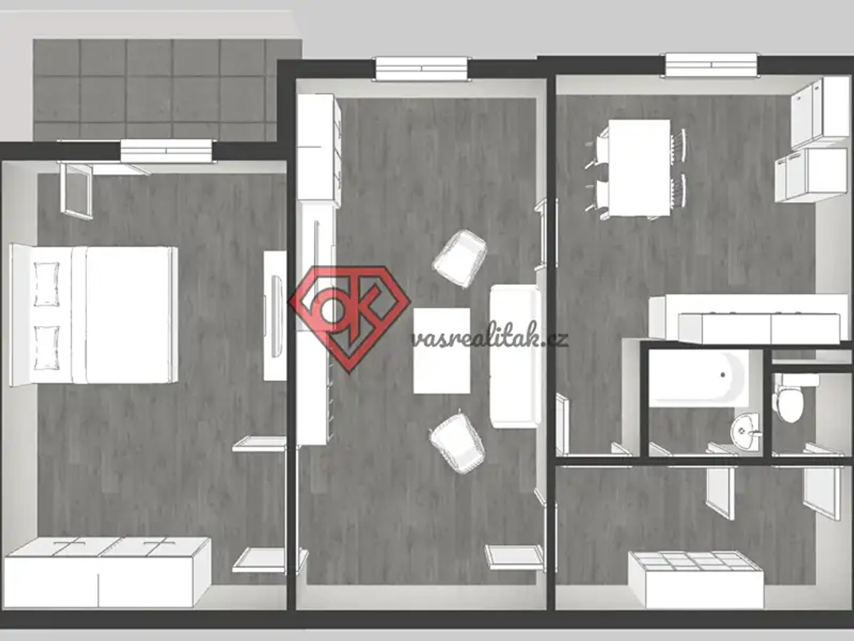 Prodej bytu 2+1 71 m²