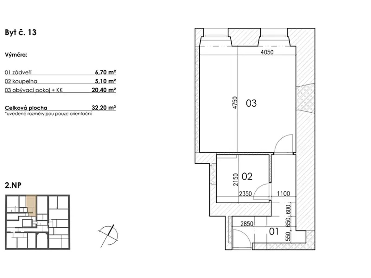 Prodej bytu 1+kk 32 m²
