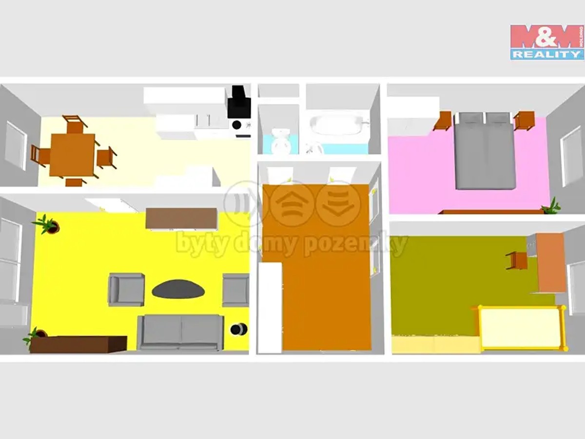 Prodej bytu 3+1 70 m²