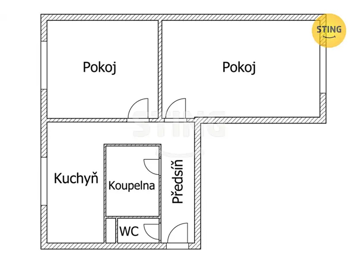 Prodej bytu 2+1 59 m²