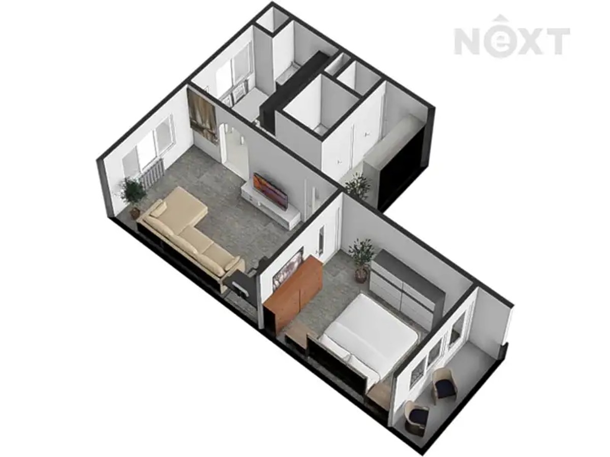 Prodej bytu 2+1 56 m²
