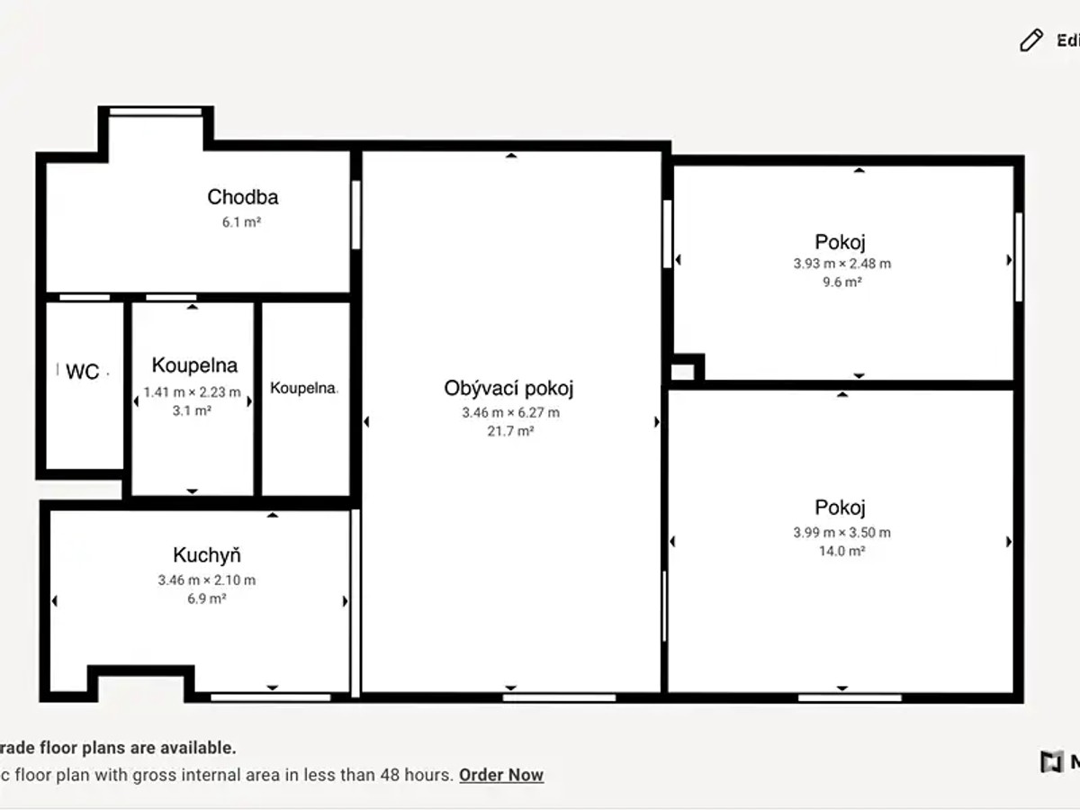 Prodej bytu 3+kk 68 m²