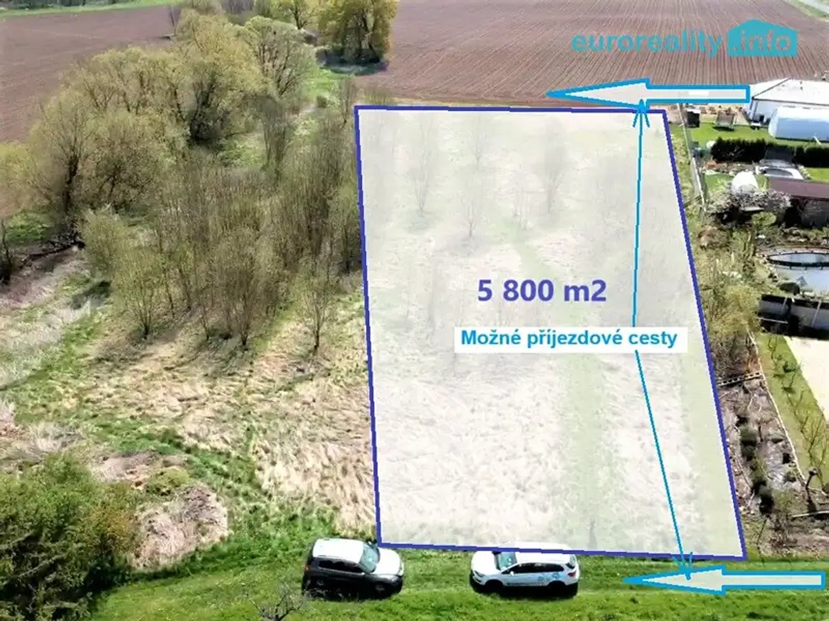 Prodej stavebního pozemku 5800 m²