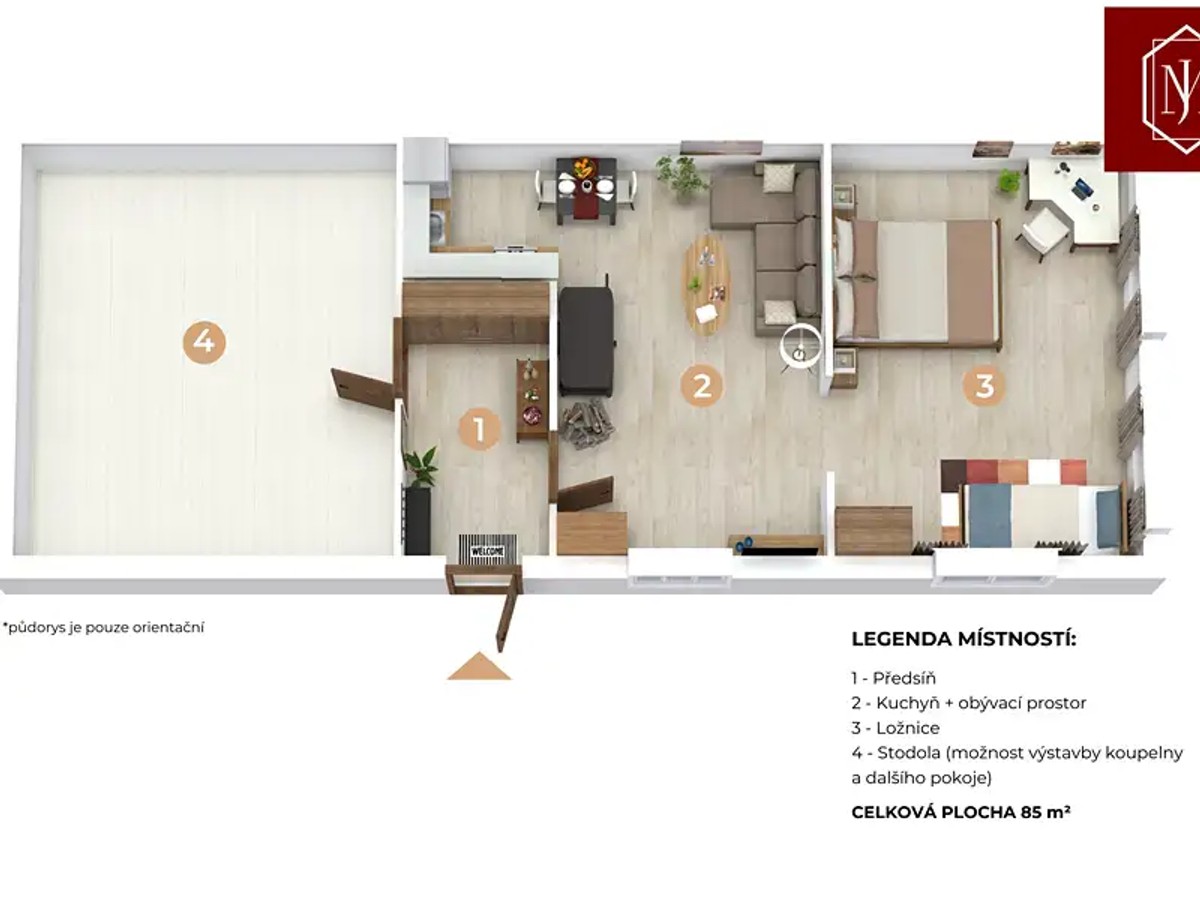 Prodej chalupy 85 m², pozemek 281 m²