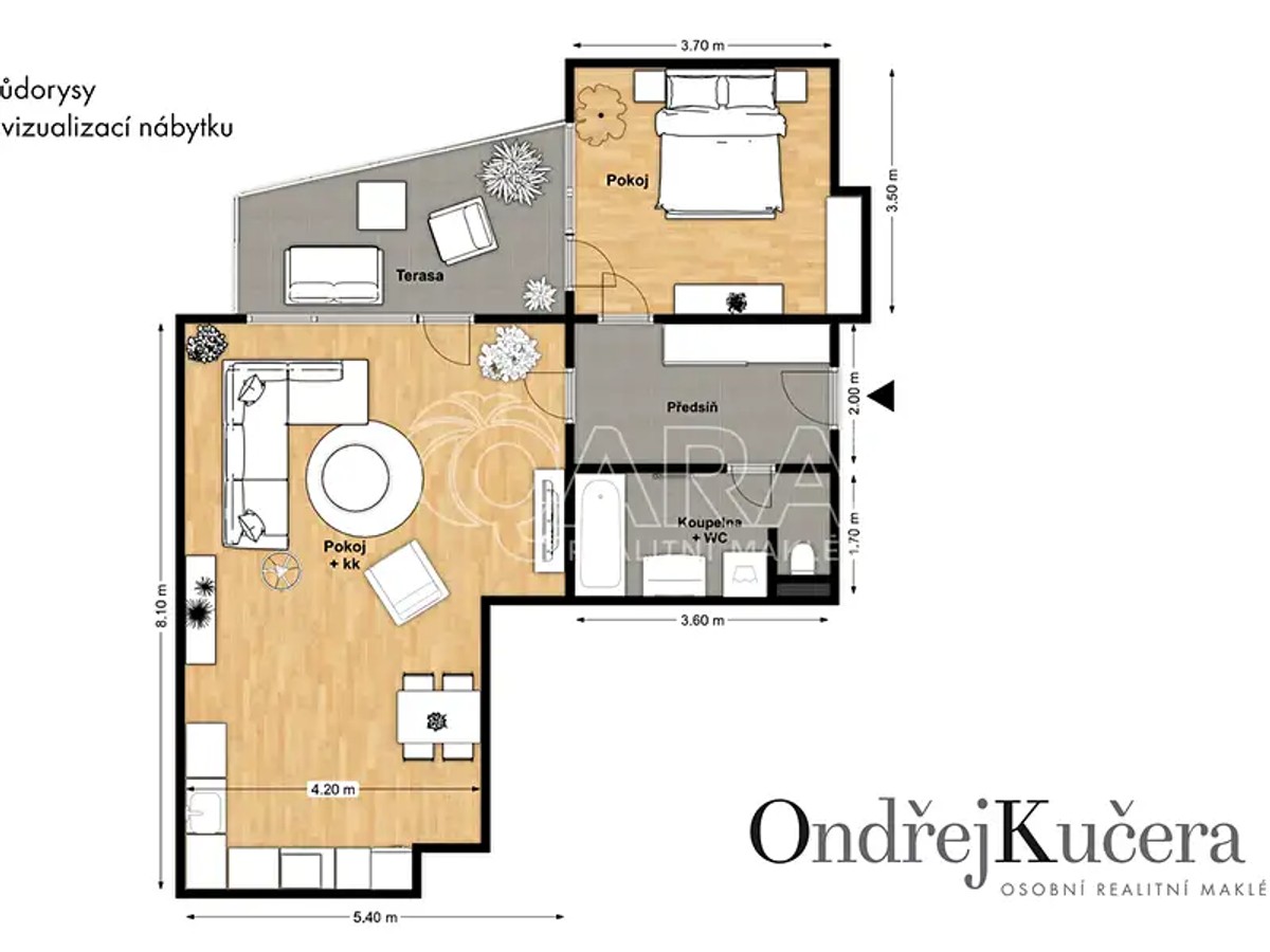 Prodaný byt 2+kk 75 m²
