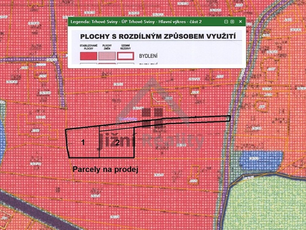 Prodej stavebního pozemku 1155 m²