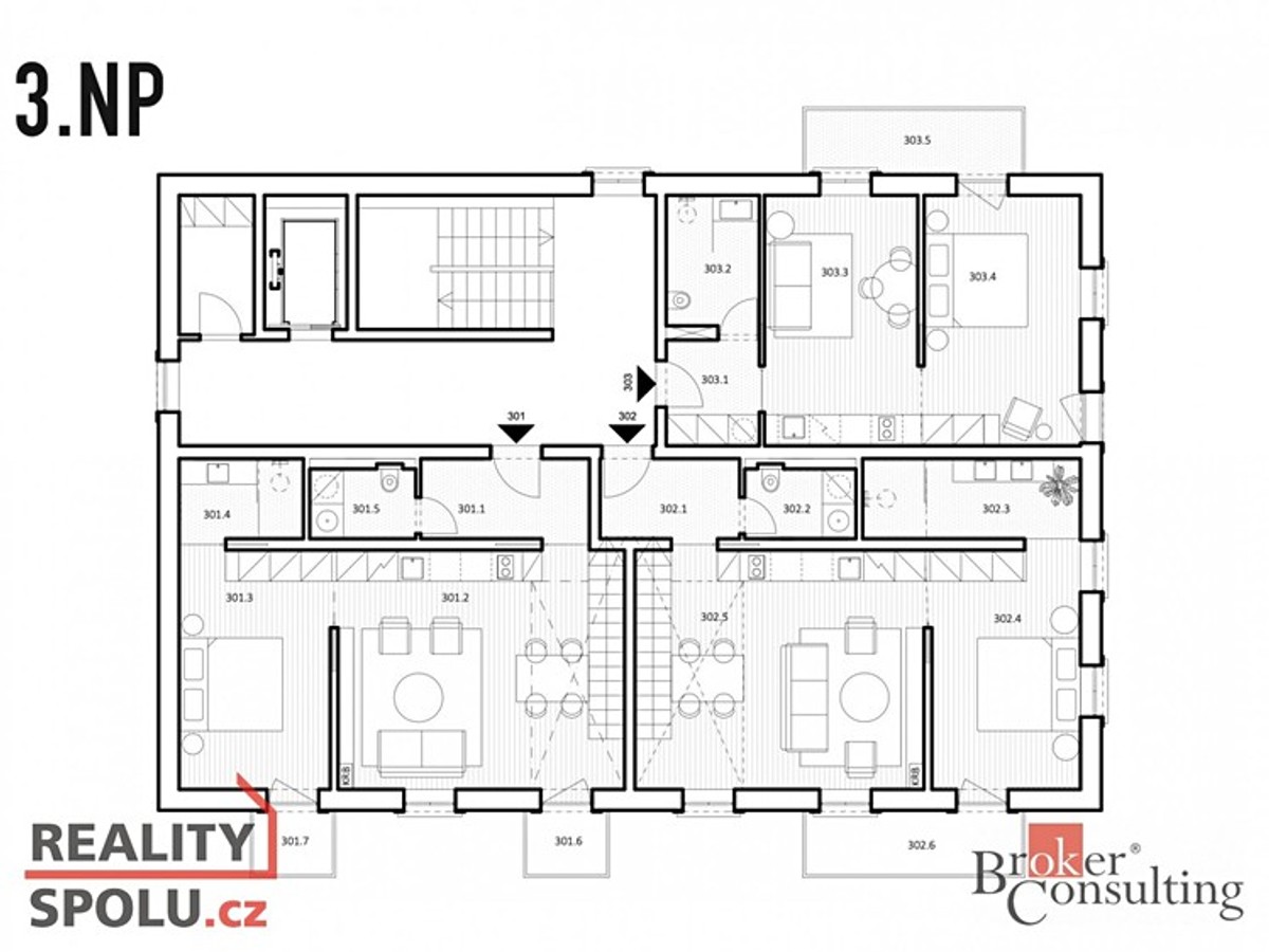 Prodej bytu 4+kk 102 m²