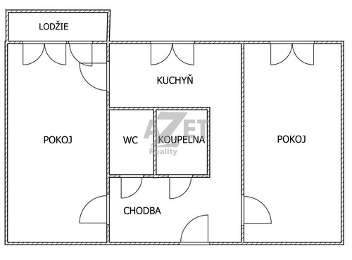 Prodaný byt 2+1 53 m²