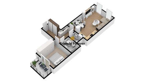 Prodej bytu 2+kk 56 m²