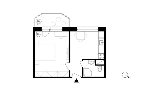 Prodaný byt 1+1 31 m²