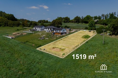 Prodej stavebního pozemku 1519 m²