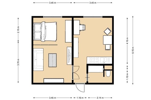 Prodaný byt 1+1 39 m²