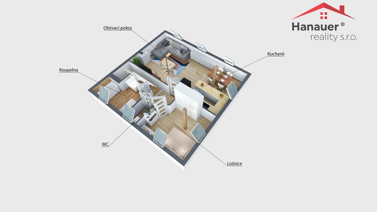 Prodej bytu 2+kk 86 m²
