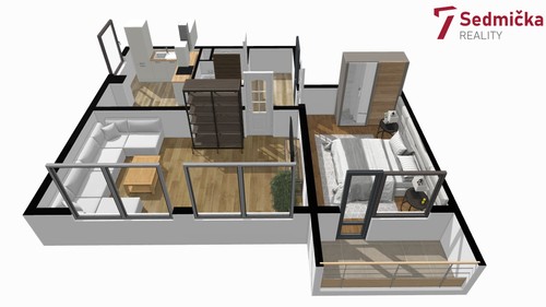Prodaný byt 2+1 56 m²