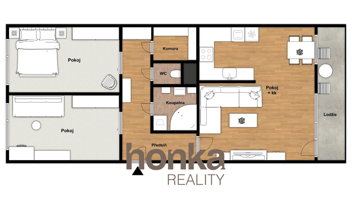 Prodej bytu 3+kk 82 m²