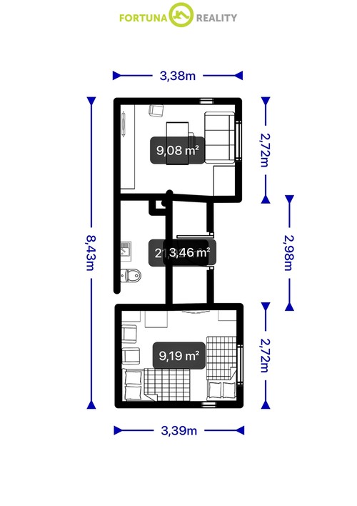 Prodej chaty 44 m²