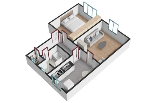 Prodaný byt 2+1 52 m²